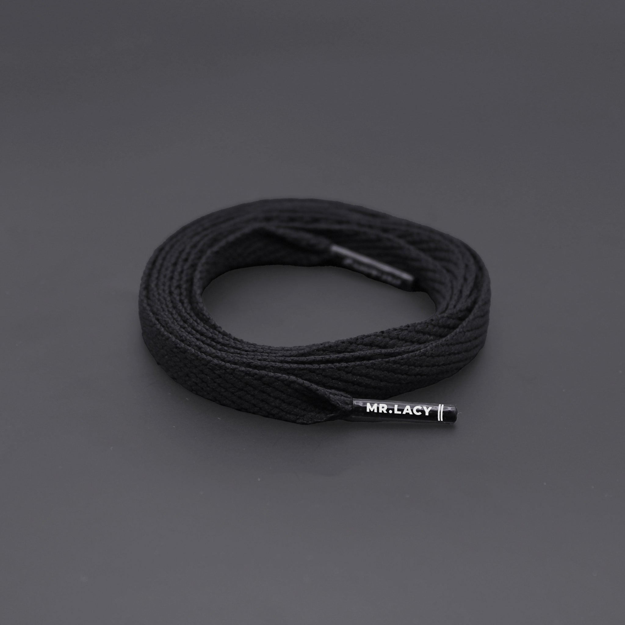 *Flatties Shoelaces · Black · Mr.Lacy