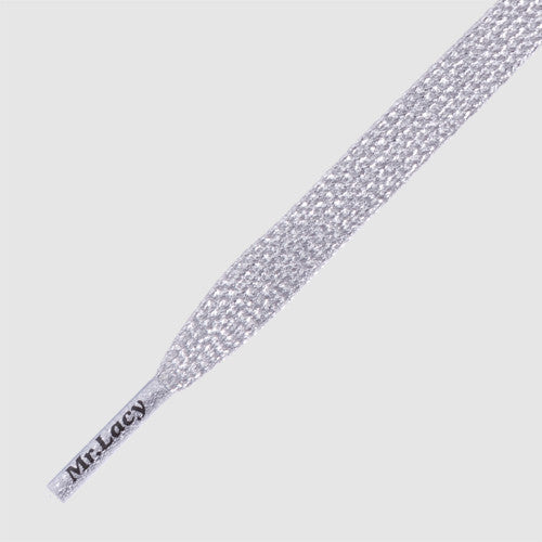 Flatties Shoelaces - Silver - Mr.Lacy