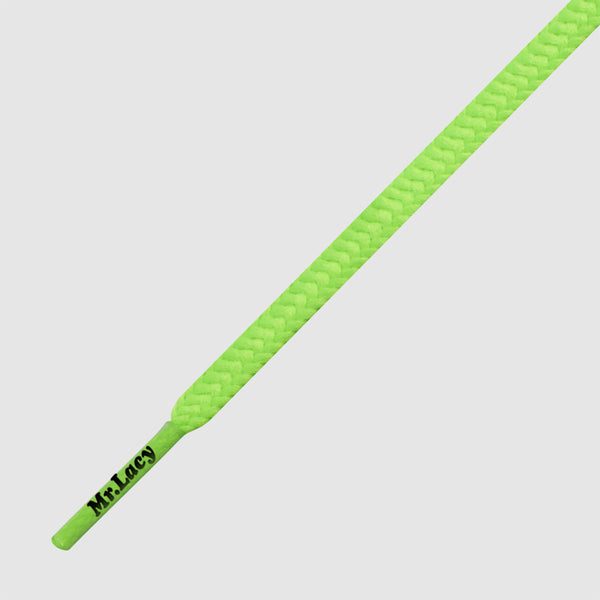 Goalies Slim Football Boot Laces - Neon Green - Mr.Lacy