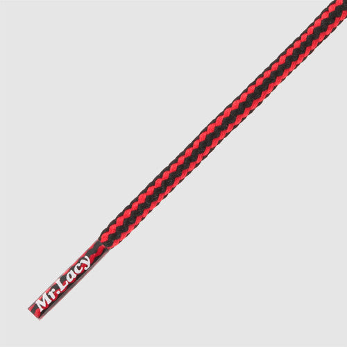 Hikies Round 130 cm Boot Laces - Red/Black - Mr.Lacy