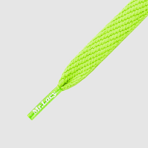 Junior Flatties Shoelaces - Neon Green - Mr.Lacy