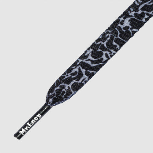 Printies Shoelaces - Elephant Black/Grey - Mr.Lacy