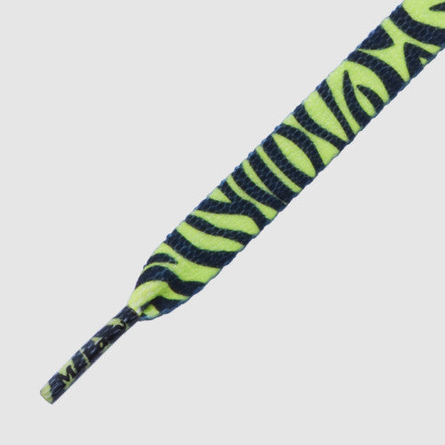 Printies Shoelaces - Zebra Neon Lime Yellow - Mr.Lacy