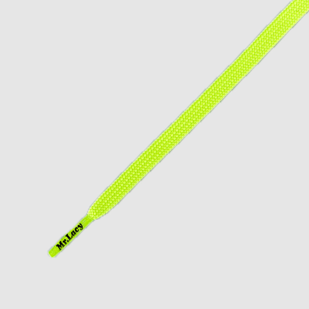 Runnies Flat 120 cm Shoelaces - Neon Lime Yellow - Mr.Lacy