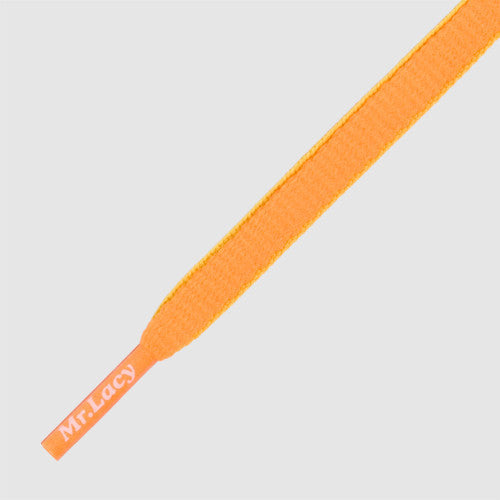 Slimmies Two Tone Shoelaces - Bright Orange and Neon Lime - Mr.Lacy