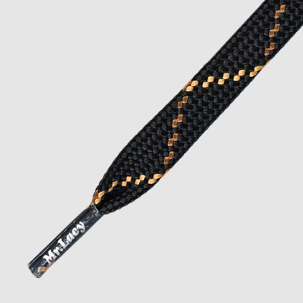 Hikies Flat 180 cm Boot Laces - Black/Brown/Light Brown - Mr.Lacy