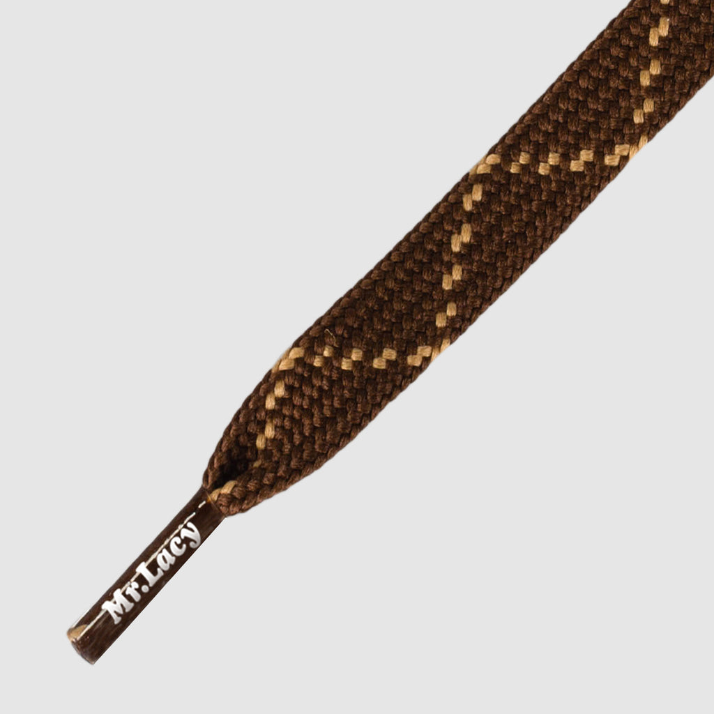 Hikies Flat 120 cm Boot Laces - Dark Brown/Light Brown - Mr.Lacy