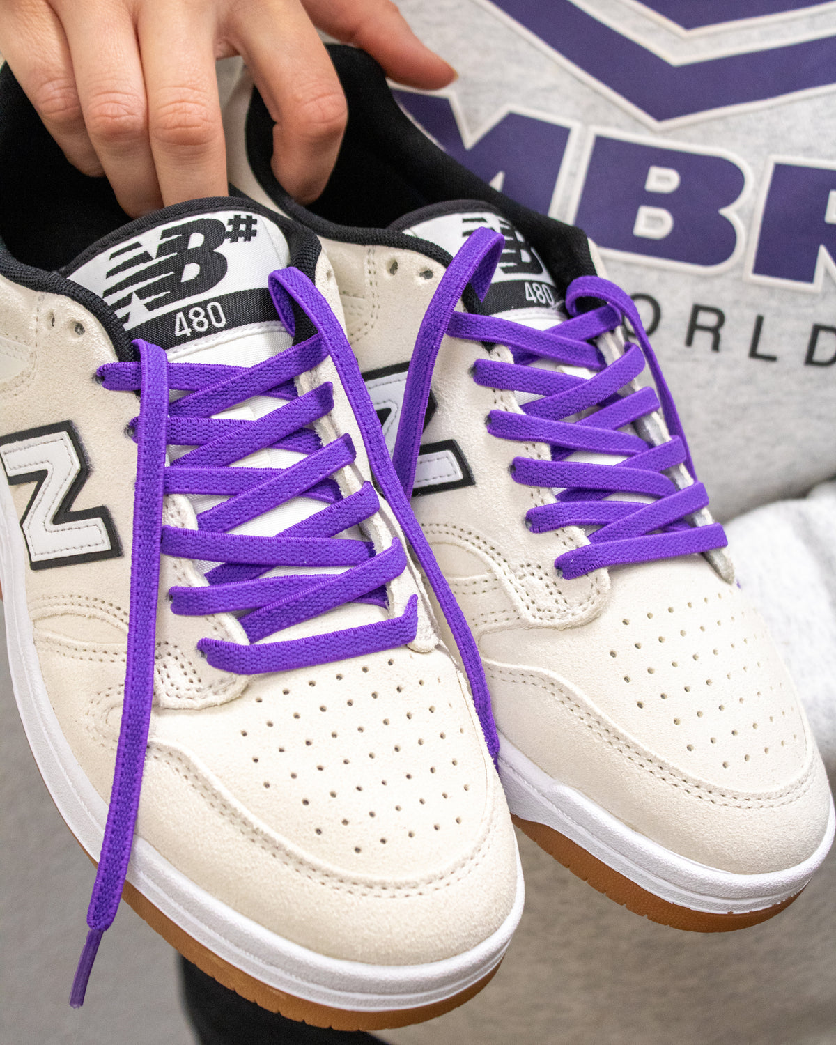 Flatties Shoelaces · Purple