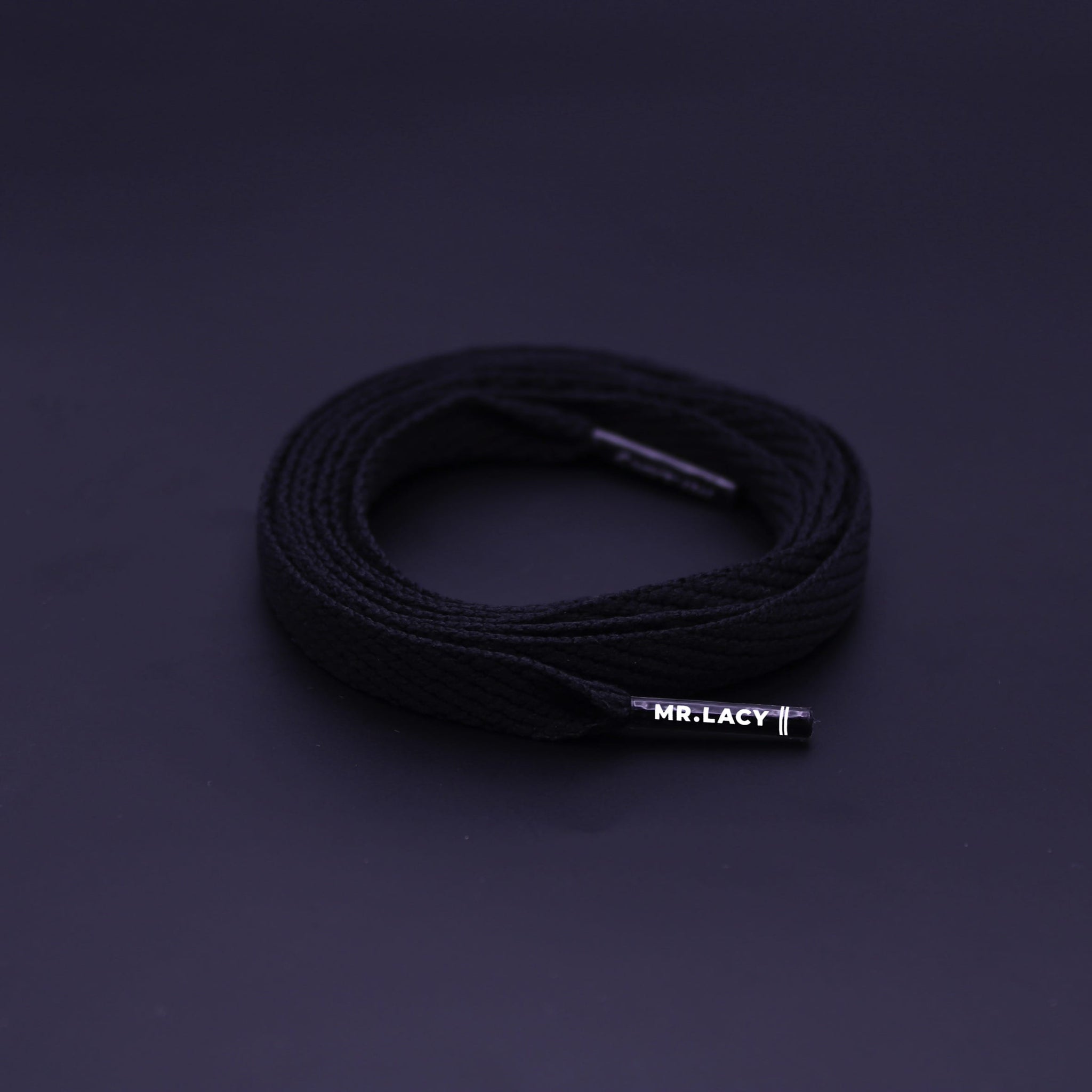 *Flatties Shoelaces · Black · Mr.Lacy