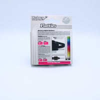 Flatties Metal Tips Shoelaces · Black with Silver Tip