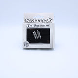 Flatties Metal Tips Shoelaces · Black with Silver Tip