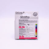 Flatties Metal Tips Shoelaces · White with Silver Tip