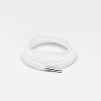 Flatties Metal Tips Shoelaces · White with Silver Tip