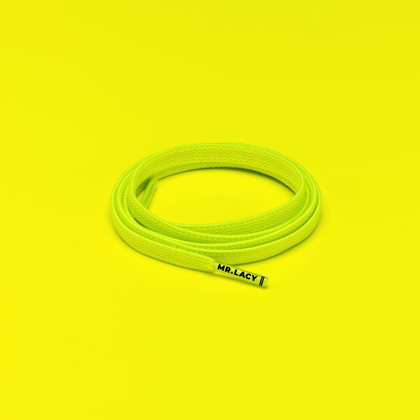 Flexies Shoelaces · Neon Lime Yellow