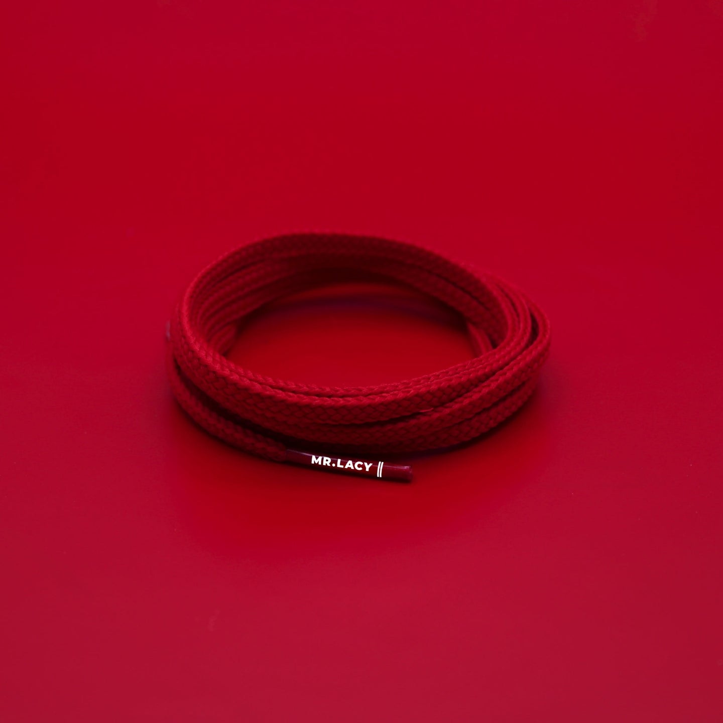 *Goalies Slim Football Boot Laces · Red · Mr.Lacy