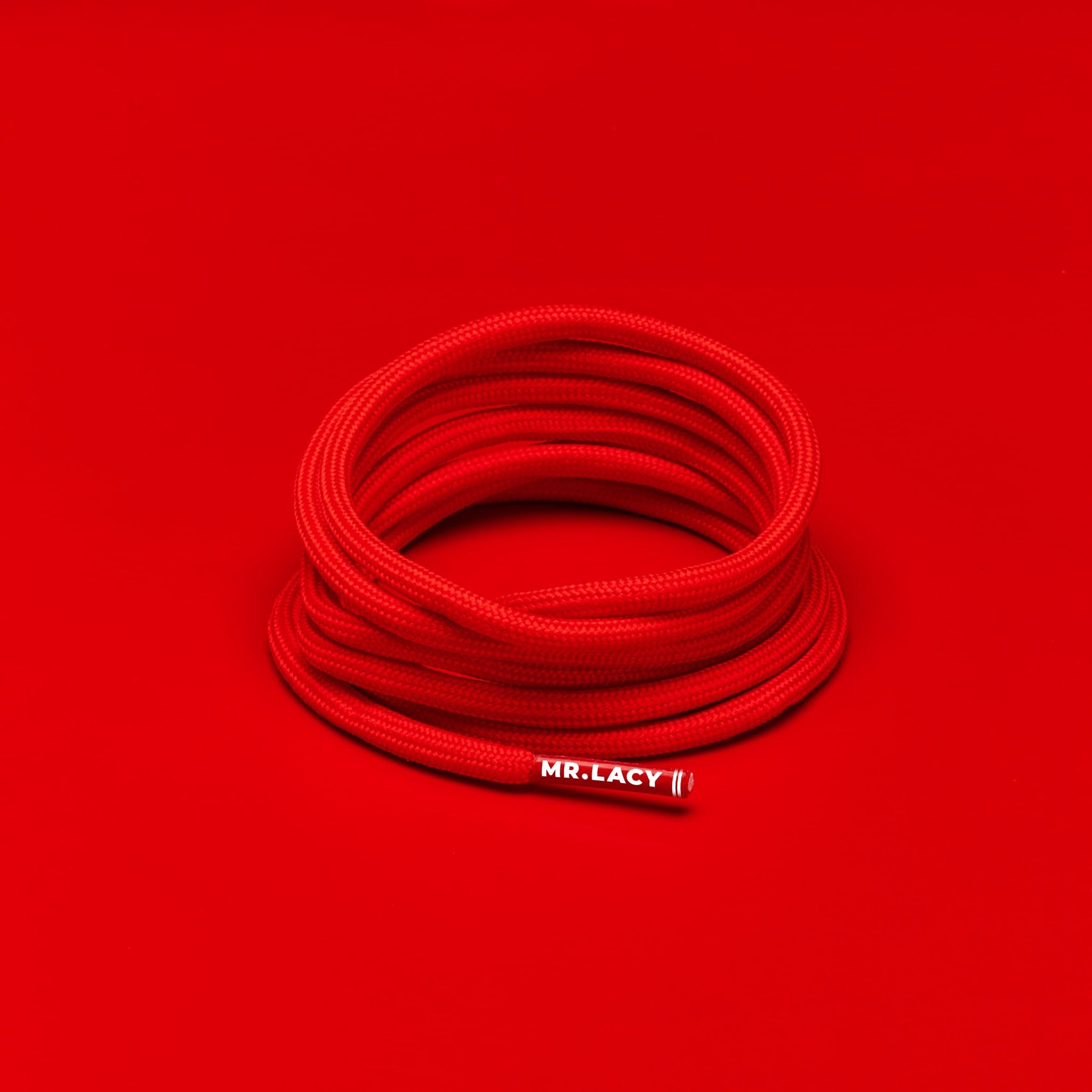 Hillies DM Round Boot Laces · Bright Red