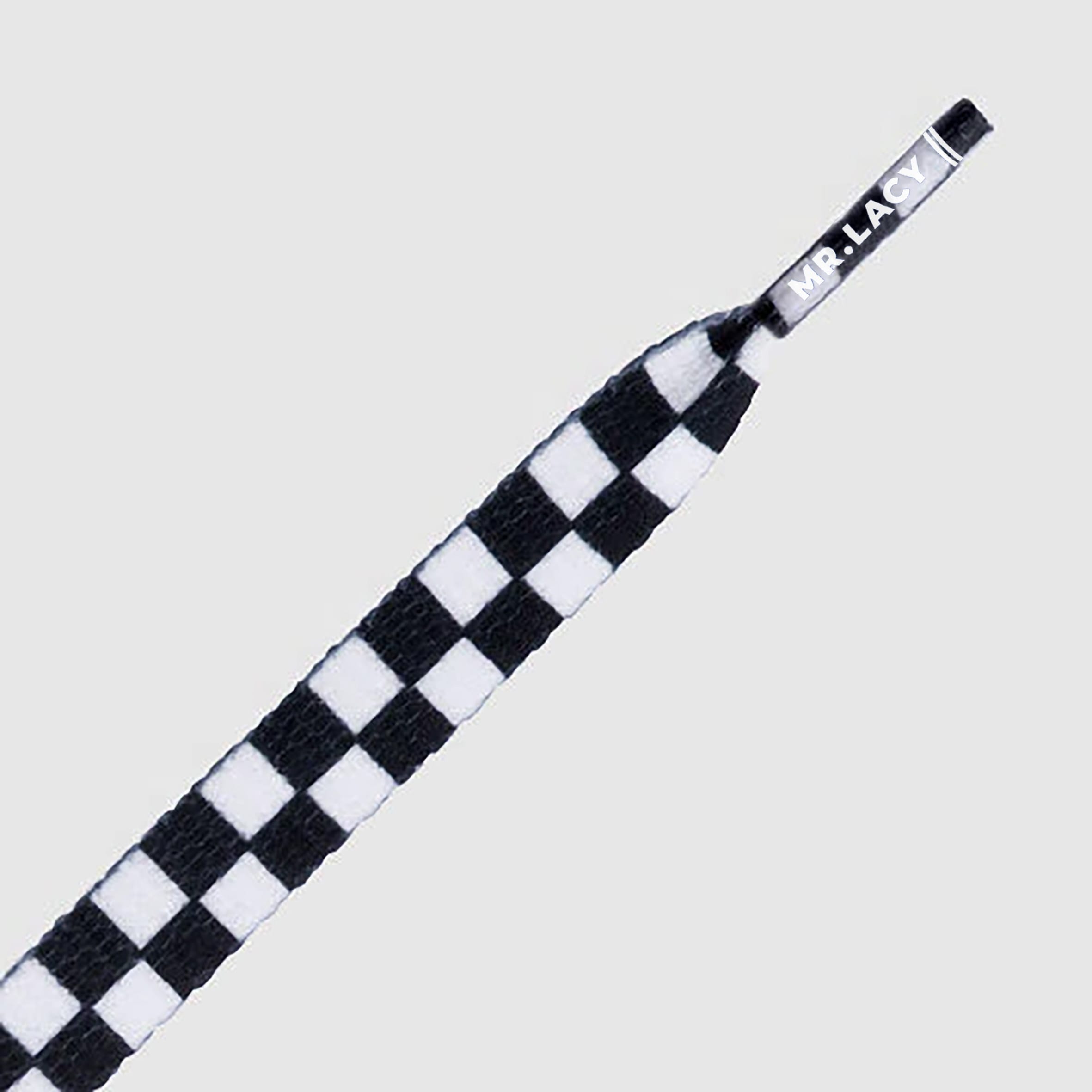 Buy Printies Shoelaces - Checkered Black/White · Mr.Lacy