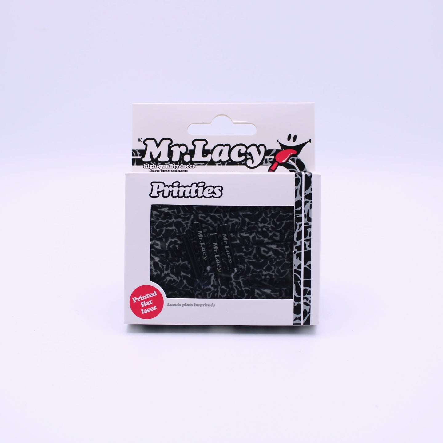 Printies Shoelaces · Elephant Black/Grey