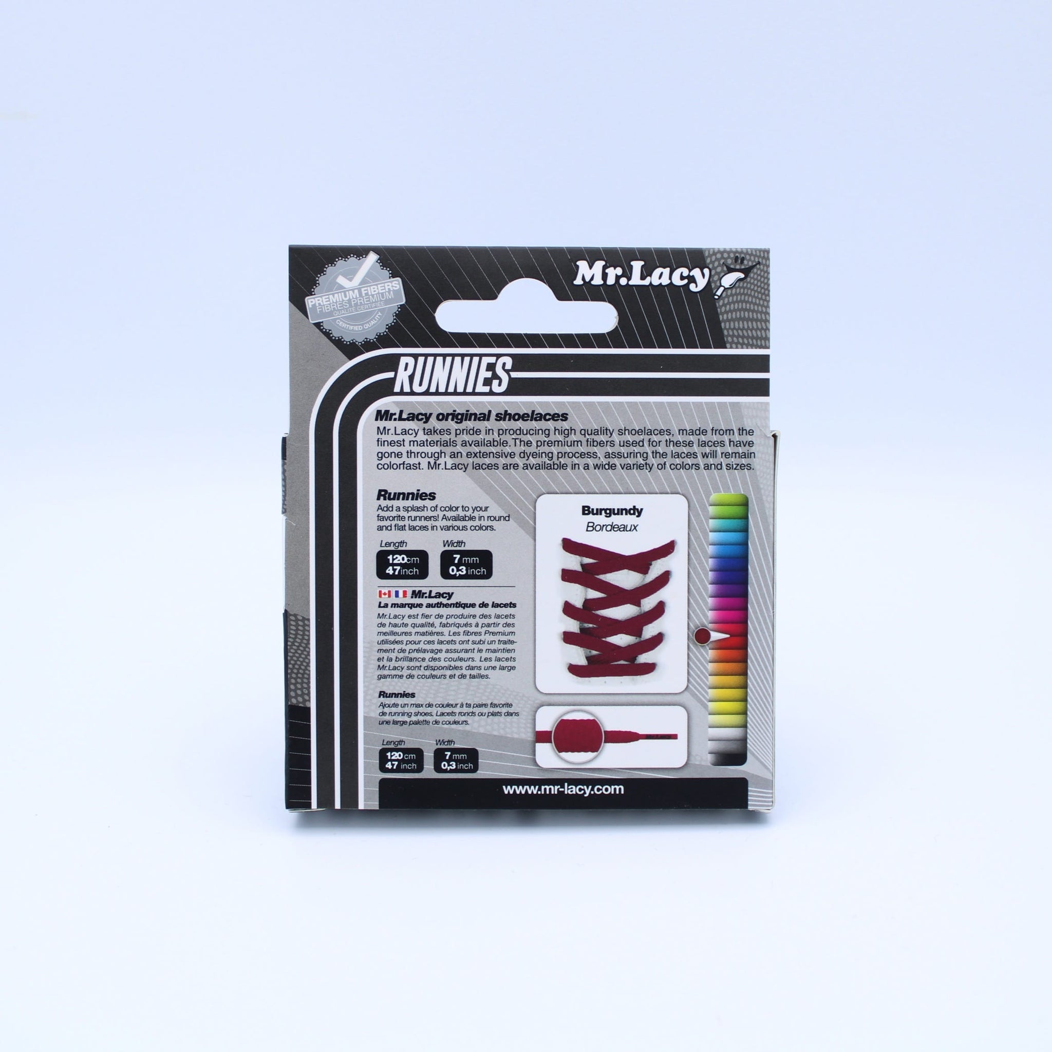 Runnies Flat Shoelaces · Burgundy