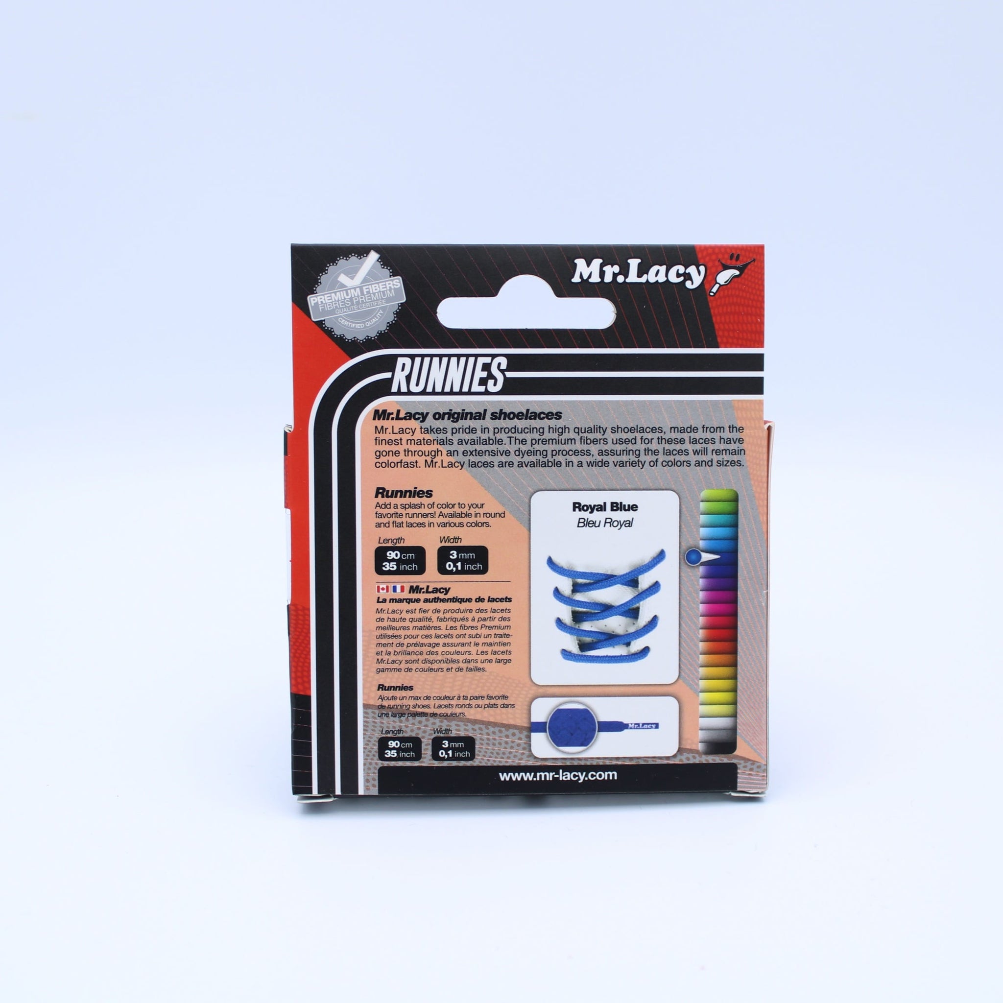 Runnies Round Shoelaces · Royal Blue