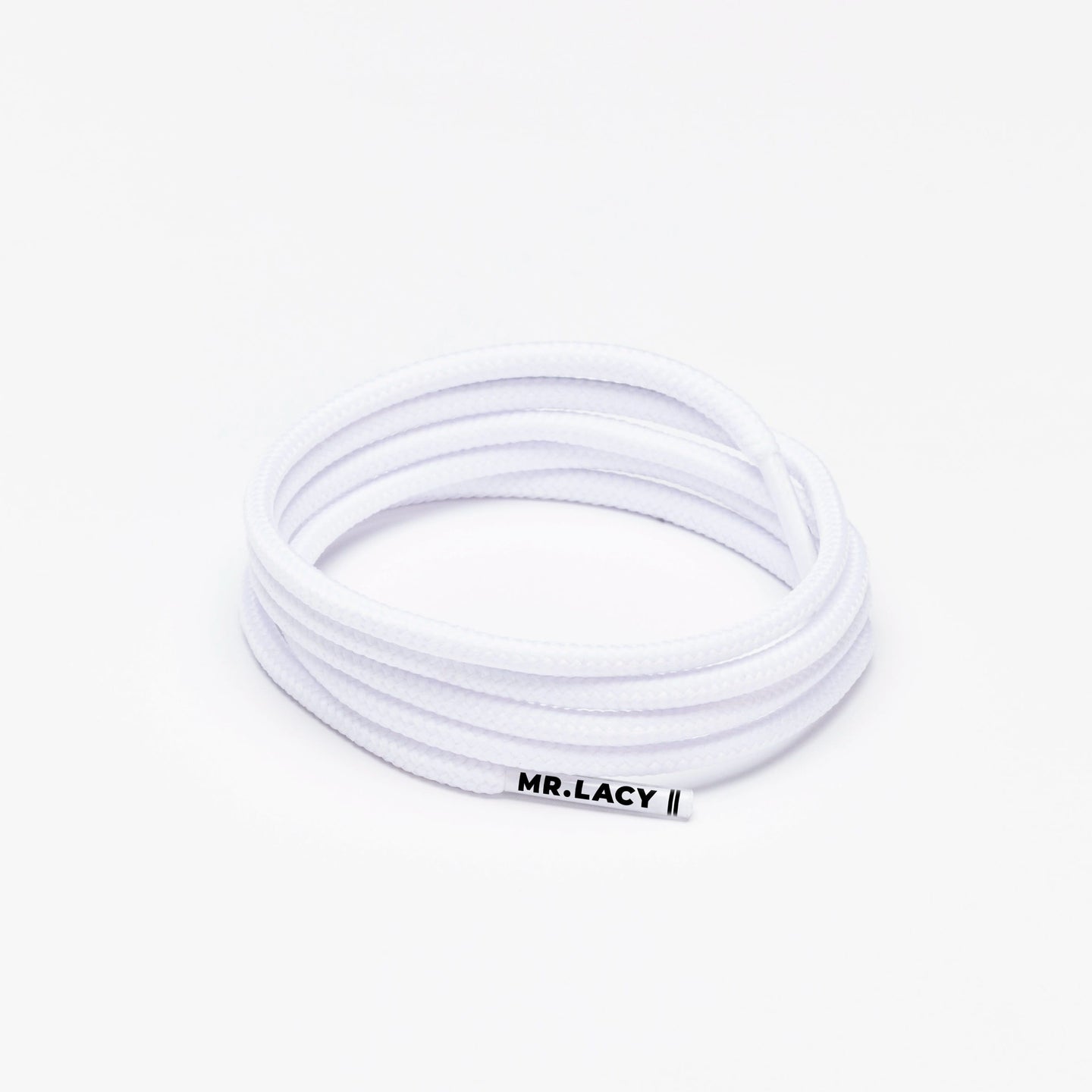 Runnies Round Shoelaces · White