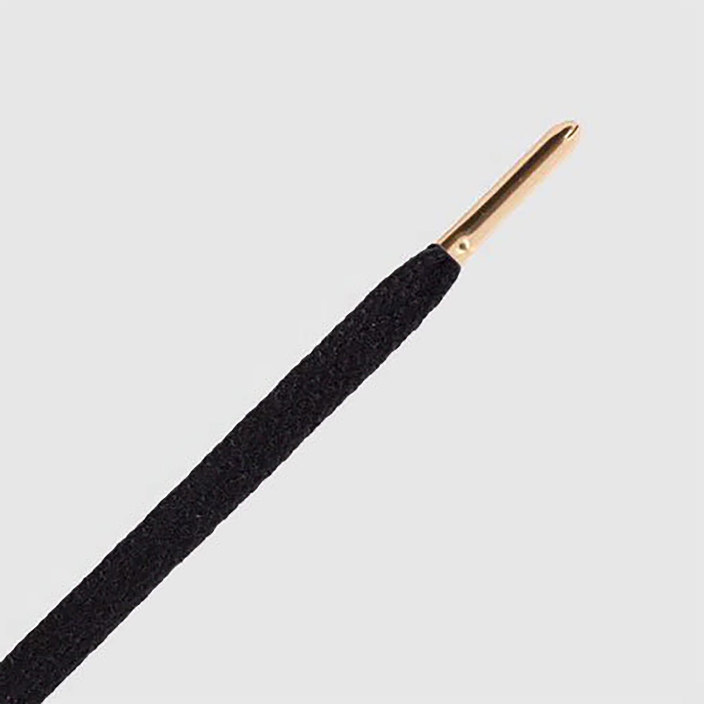 Skinnies Metal Tips Shoelaces · Black with Gold Tip