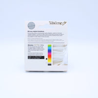 Skinnies Metal Tips Shoelaces · White with Gold Tip