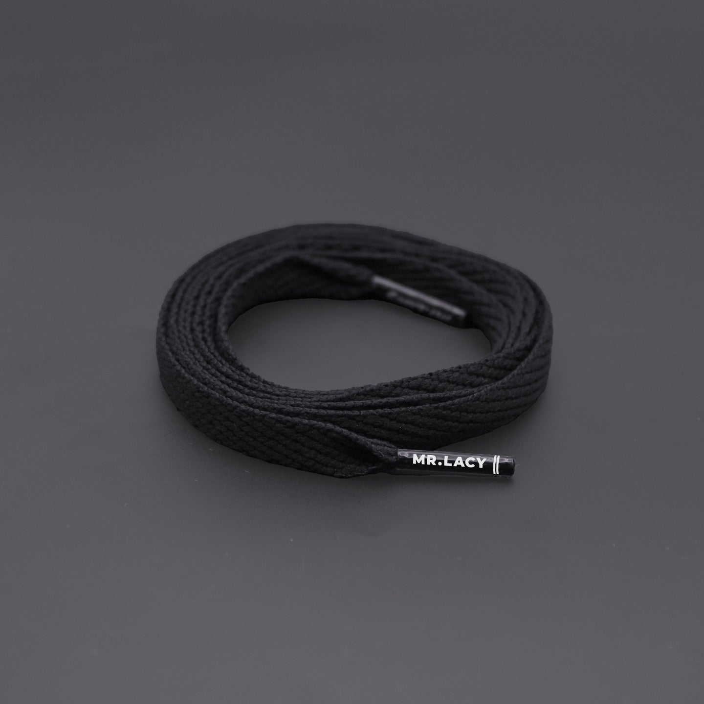 *Flatties Shoelaces · Black · Mr.Lacy