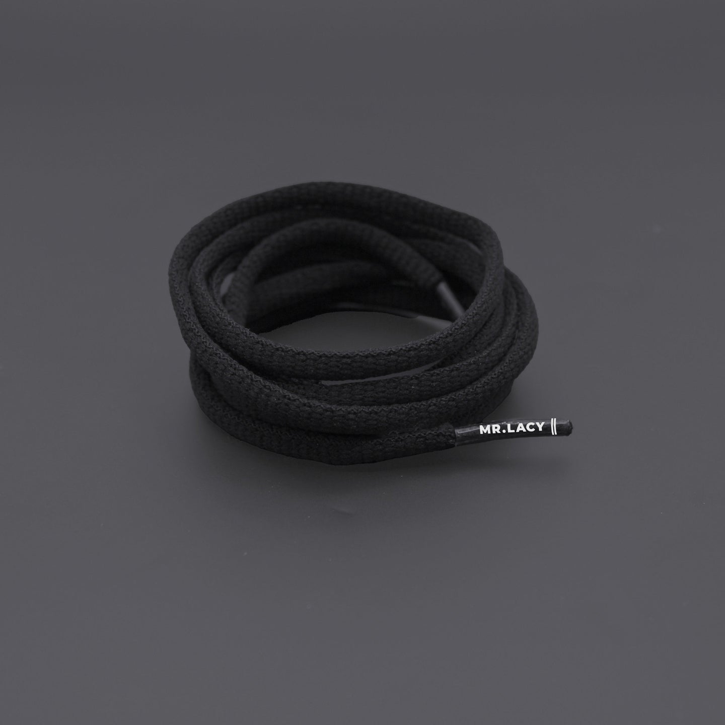 *Runnies Hydrophobic Shoelaces · Black · Mr.Lacy
