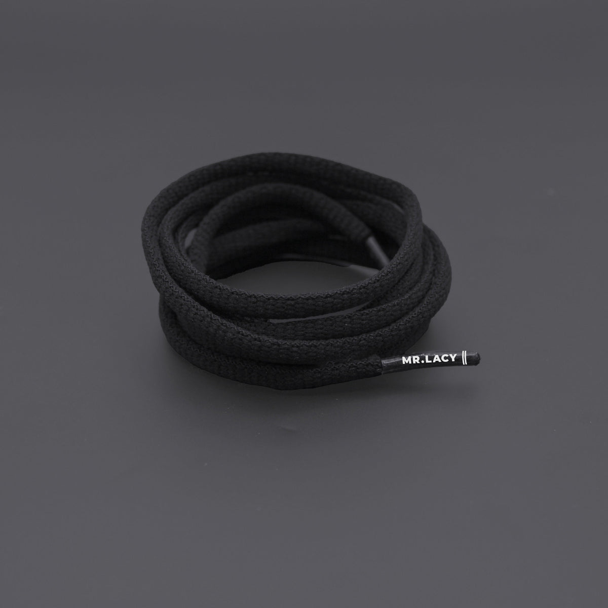 *Runnies Hydrophobic Shoelaces · Black · Mr.Lacy