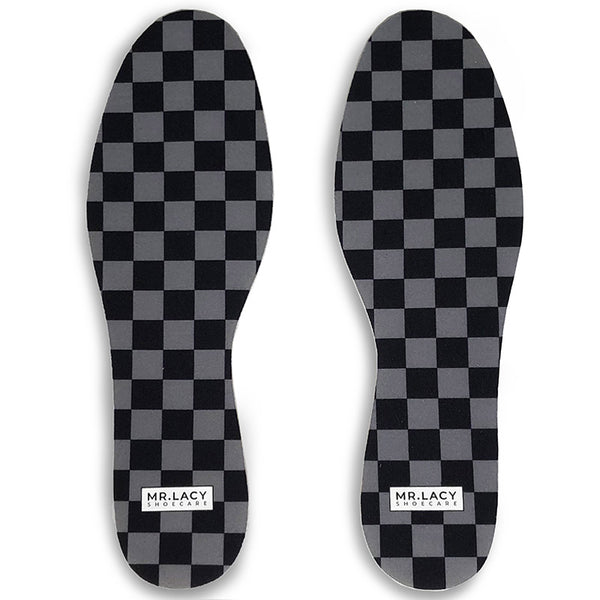 Mr.Lacy Shoecare Relax Insole Print Checkered Black/Grey - Mr.Lacy