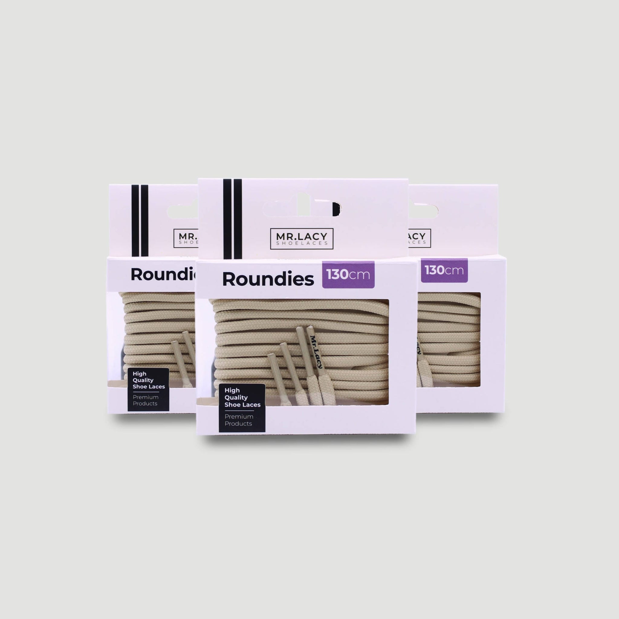 *Roundies Shoelaces · Cream · Mr.Lacy