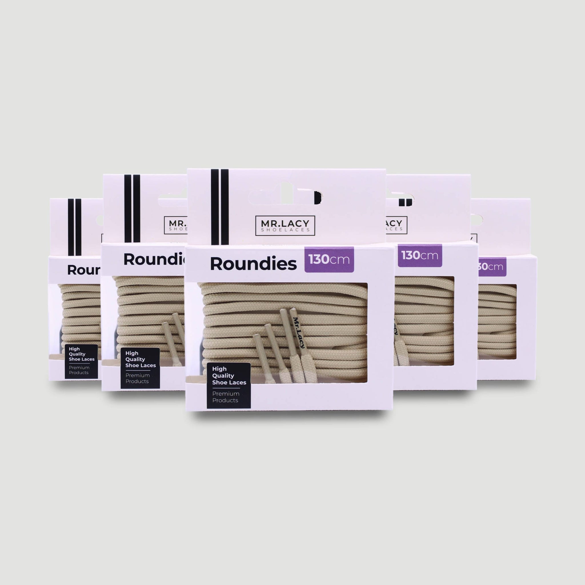 *Roundies Shoelaces · Cream · Mr.Lacy
