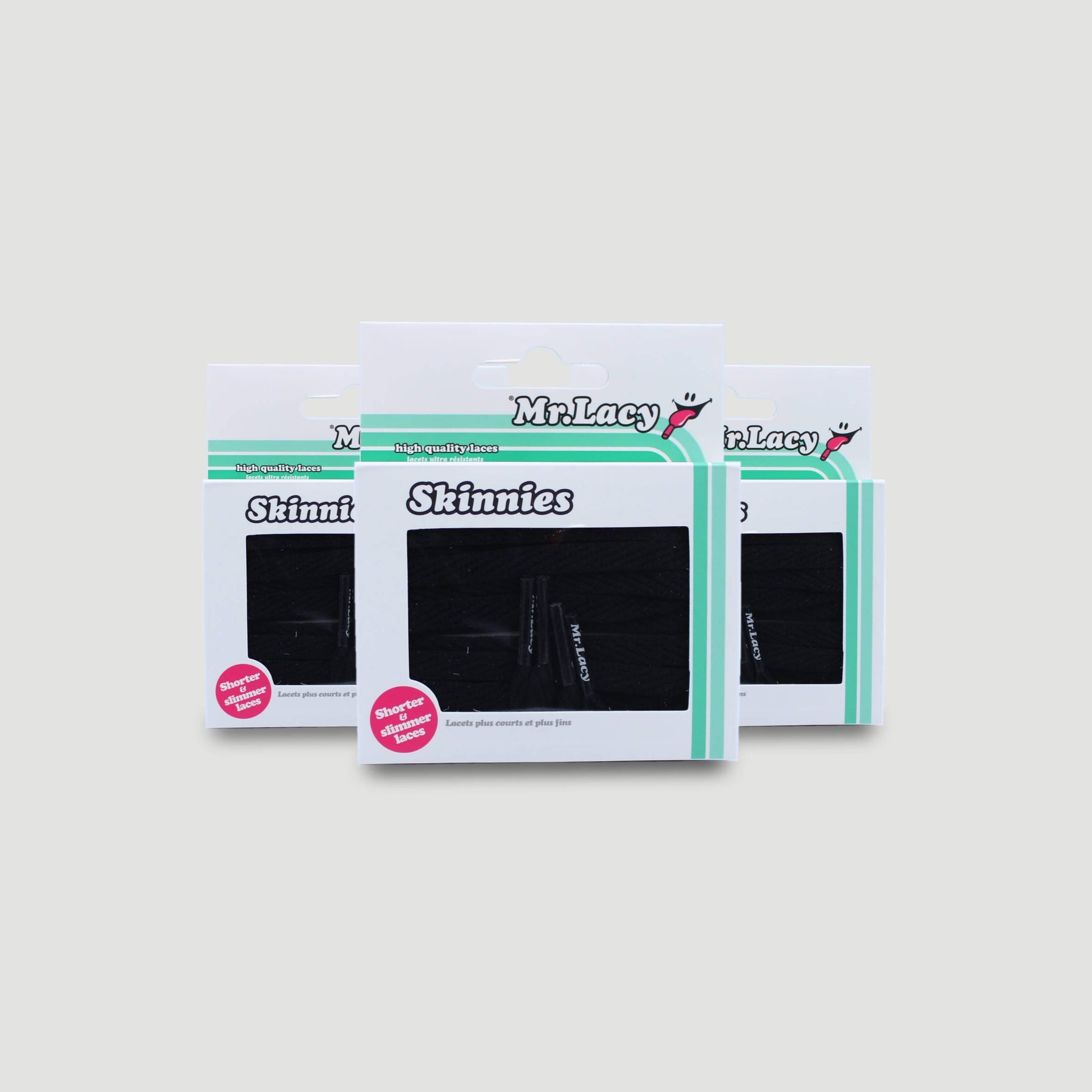 *Skinnies Shoelaces · Black · Mr.Lacy