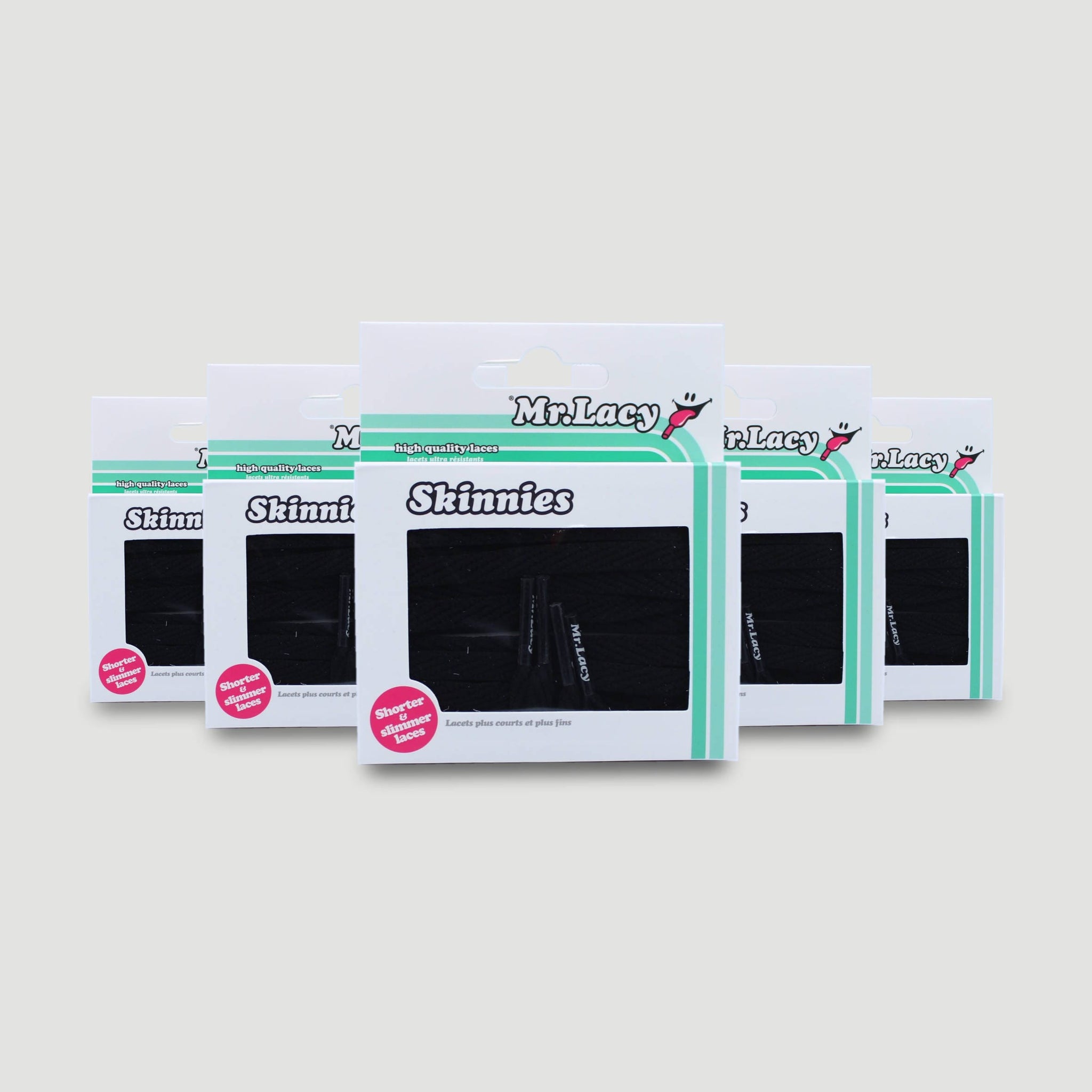 *Skinnies Shoelaces · Black · Mr.Lacy