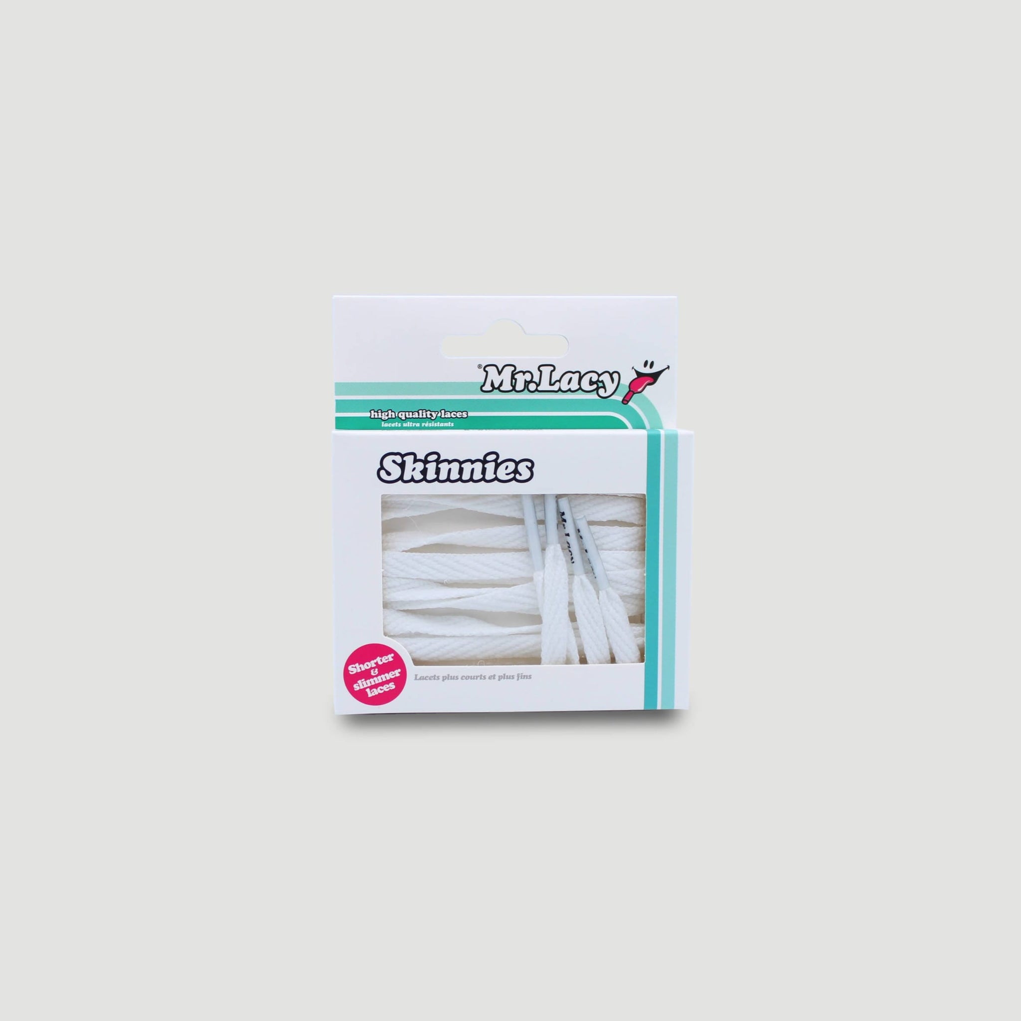 *Skinnies Shoelaces · White · Mr.Lacy
