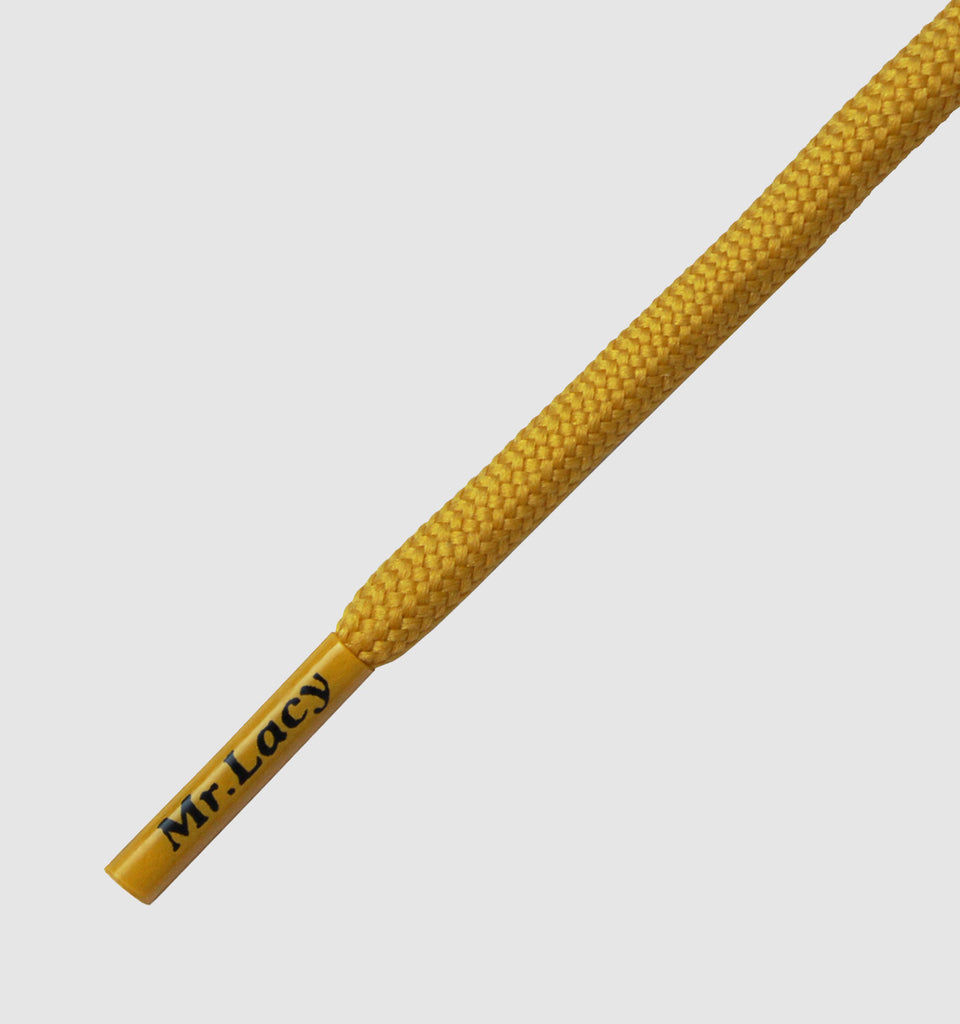 Hillies DM Round 140 cm Boot Laces - Deep Yellow - Mr.Lacy