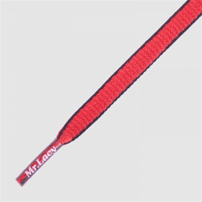 Slimmies Two Tone Shoelaces - Red and Navy - Mr.Lacy