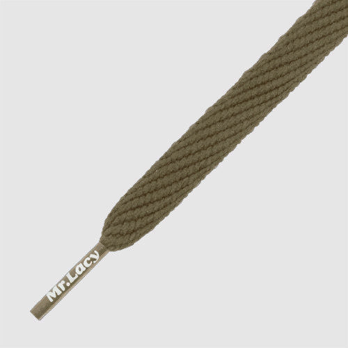 Flatties Shoelaces - Khaki - Mr.Lacy