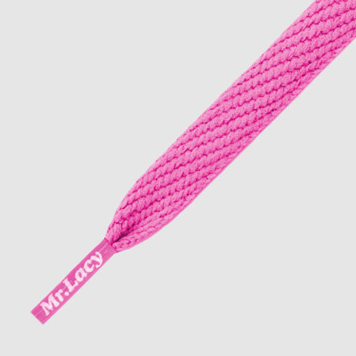 Flatties Shoelaces - Lipstick Pink - Mr.Lacy