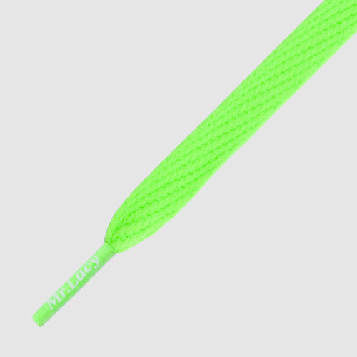 Flatties Shoelaces - Neon Green - Mr.Lacy