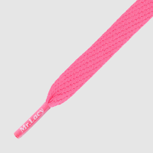 Flatties Shoelaces - Neon Pink - Mr.Lacy
