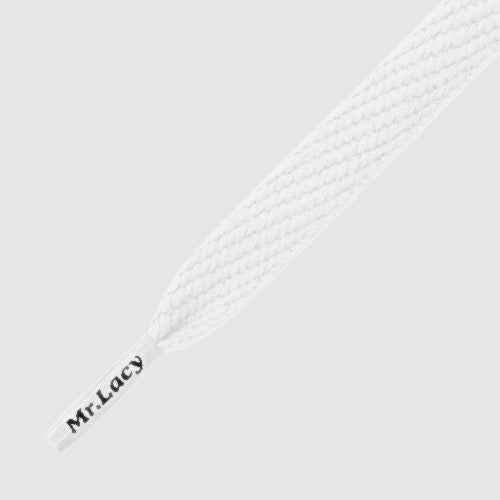 Flatties Shoelaces - White - Mr.Lacy