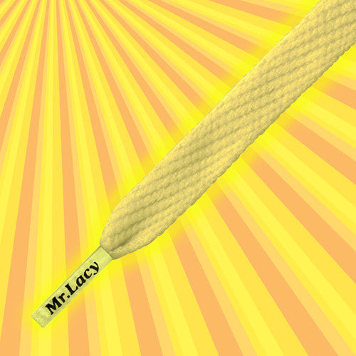 Flatties Shoelaces - Glow in the Sun Yellow - Mr.Lacy