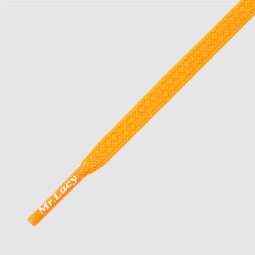 Goalies Football Boot Laces - Bright Orange - Mr.Lacy