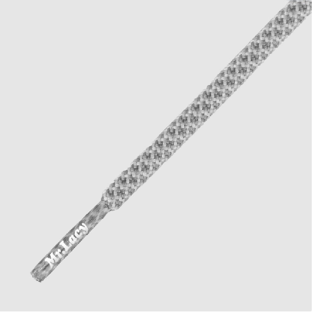 Ropies Shoelaces - Grey/White - Mr.Lacy