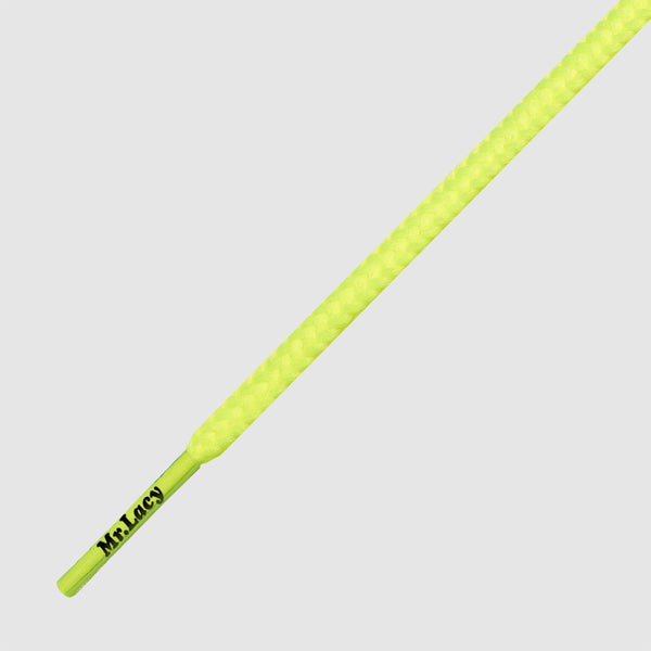 Goalies Slim Football Boot Laces - Neon Lime Yellow - Mr.Lacy