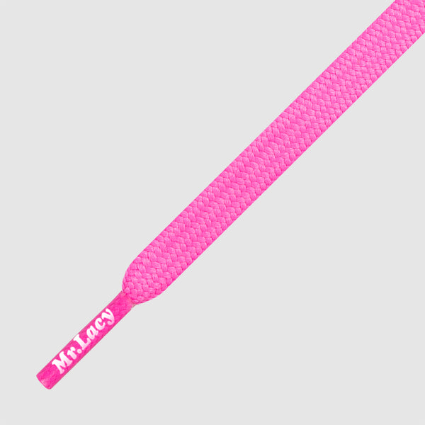 Runnies Flat 80 cm Shoelaces - Lipstick Pink - Mr.Lacy