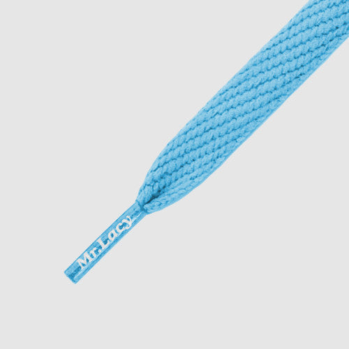 Junior Flatties Shoelaces - Mellow Blue - Mr.Lacy