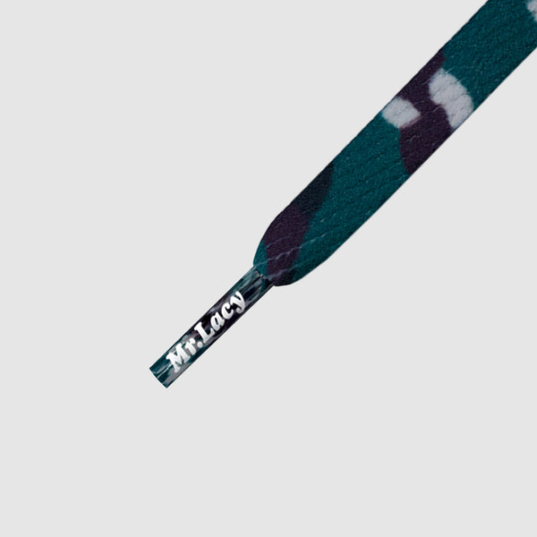 Smallies Printed Shoelaces - Green Camo - Mr.Lacy